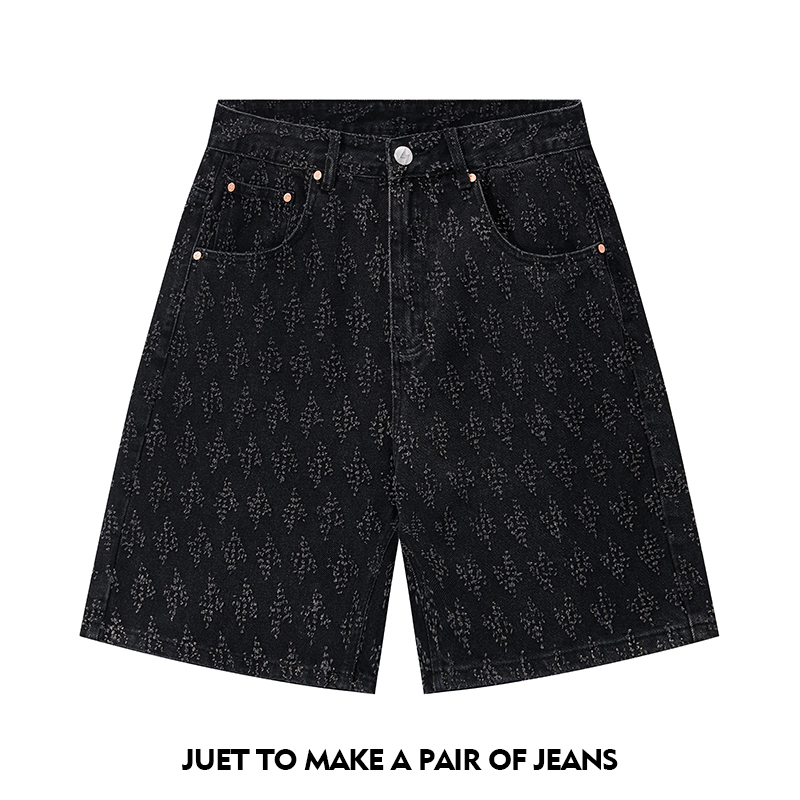Mens Fashion Combination - Ummer Erkek Kot Şortları Klasik ve
