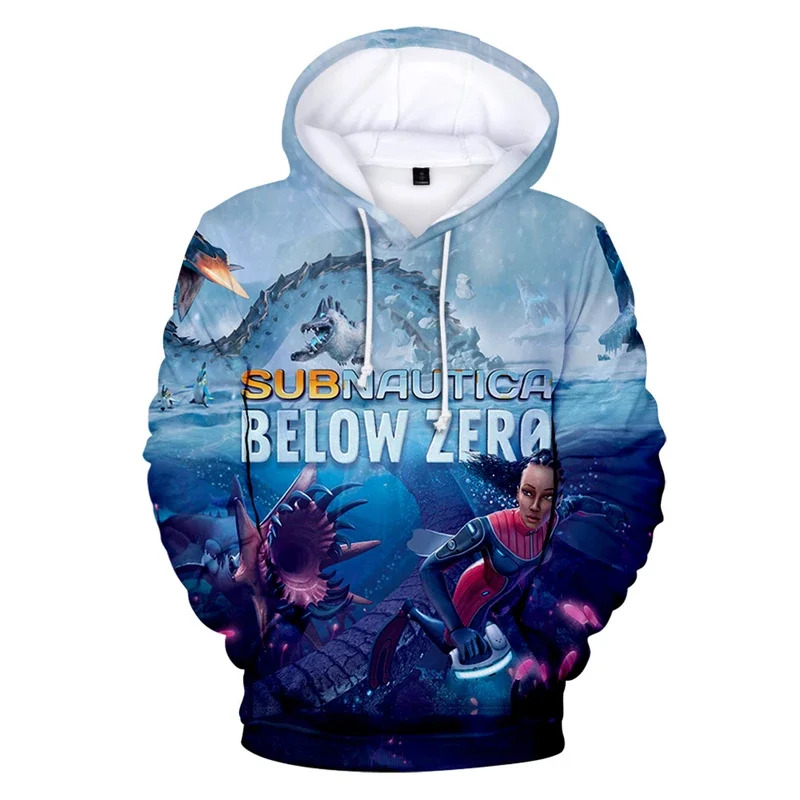 Mens Fashion Vest - Subnautica Sıfırın Altında 3D Baskılı Kapüşonlular