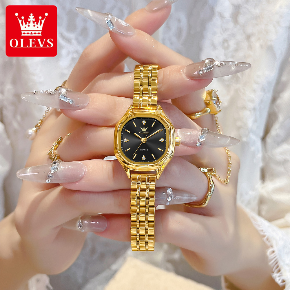 Men Fashion Elegant - OLEVS 5888 Bayan Saatleri Altın Orijinal