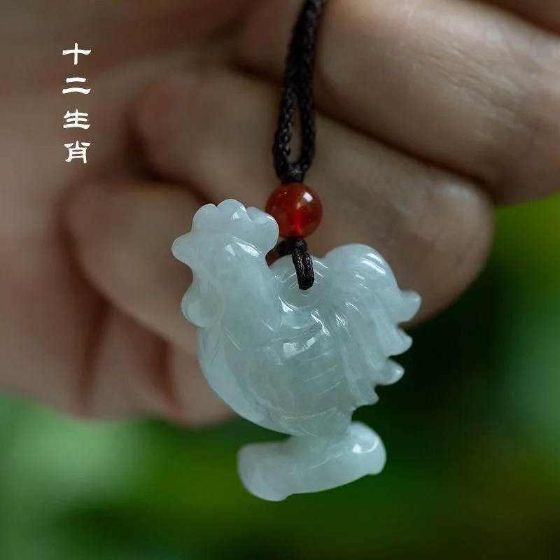 Men'S Fashion Necklaces - Doğal zümrüt çin üç boyutlu zodyak