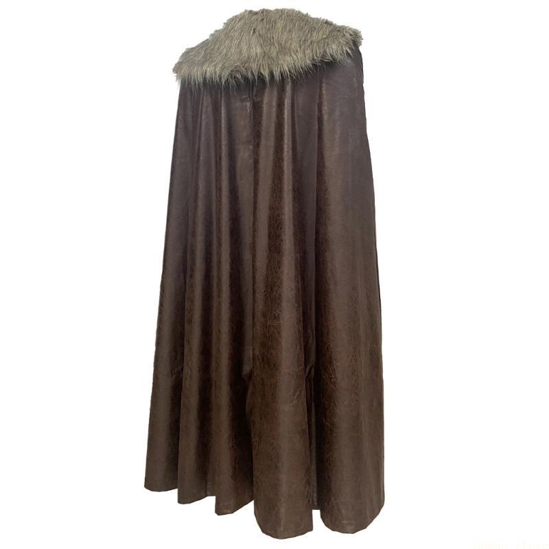 Mens Fashion Poncho - 31BF Antik Ortaçağ Şövalye Pelerin Omuz