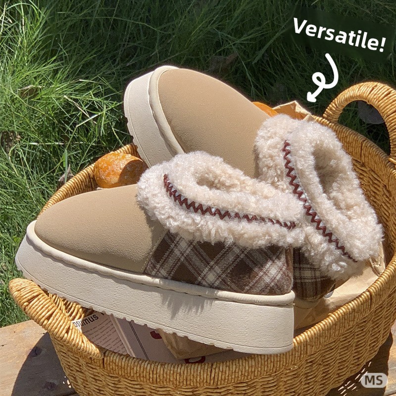 Men Fashion Elegant - 2026 Platform Tüylü Terlikler Kadın/Erkek Ev