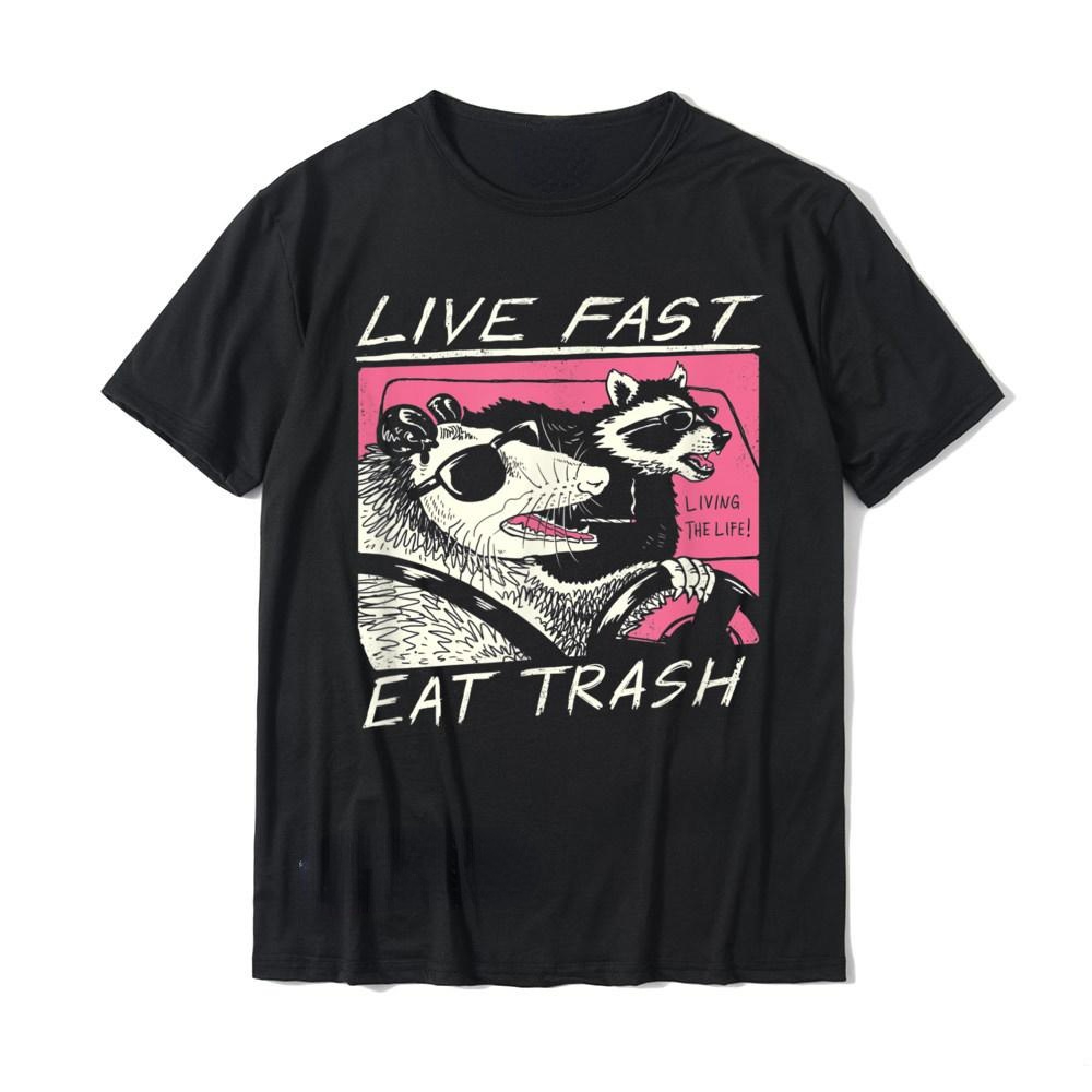 Graphic Tee Oversized - Hızlı yaşa! Çöp ye! Adam T