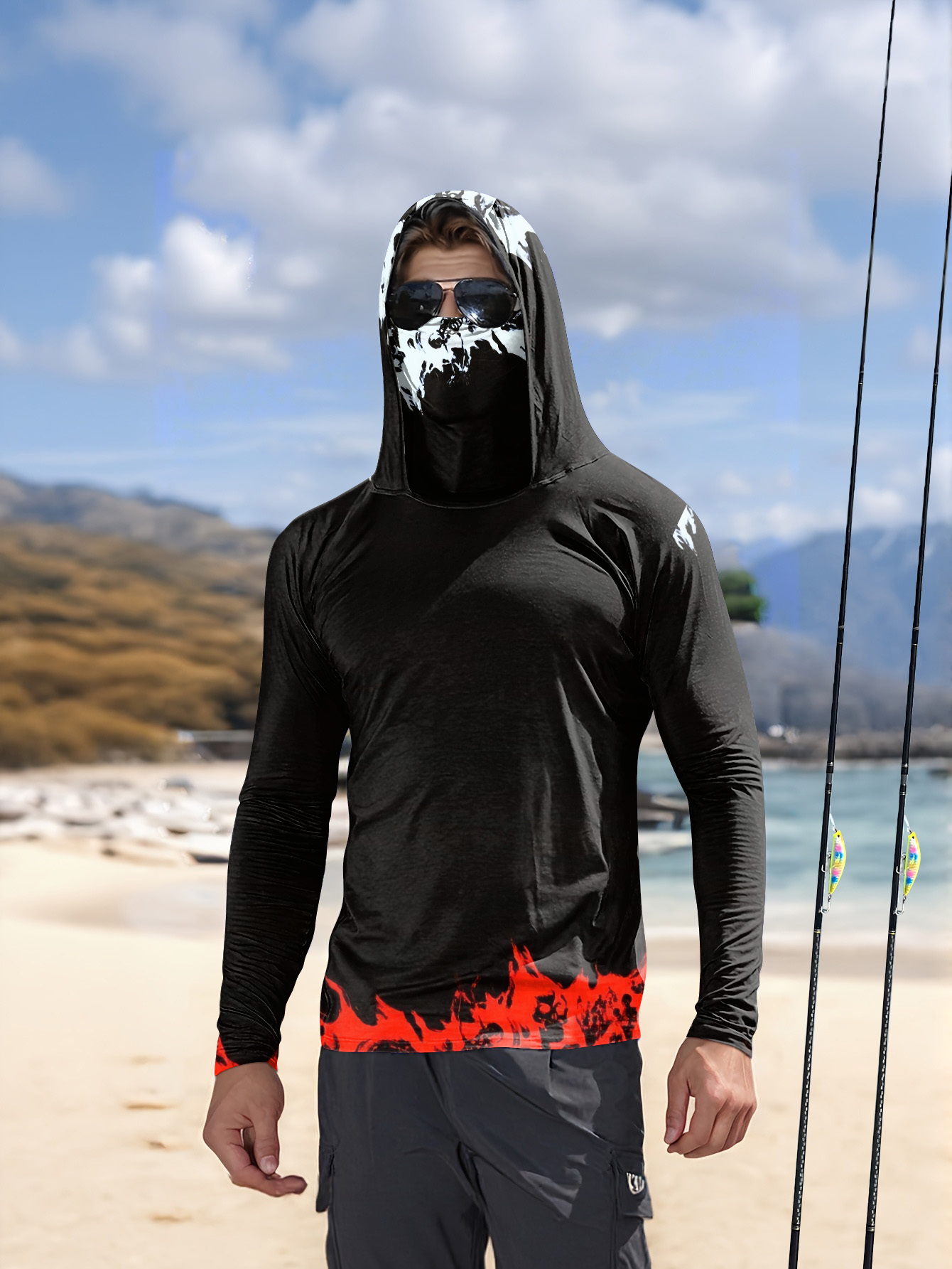 Men'S Fashion For Summer 2026 - Erkekler Kapüşonlu Balıkçı Gömleği uzun kollu