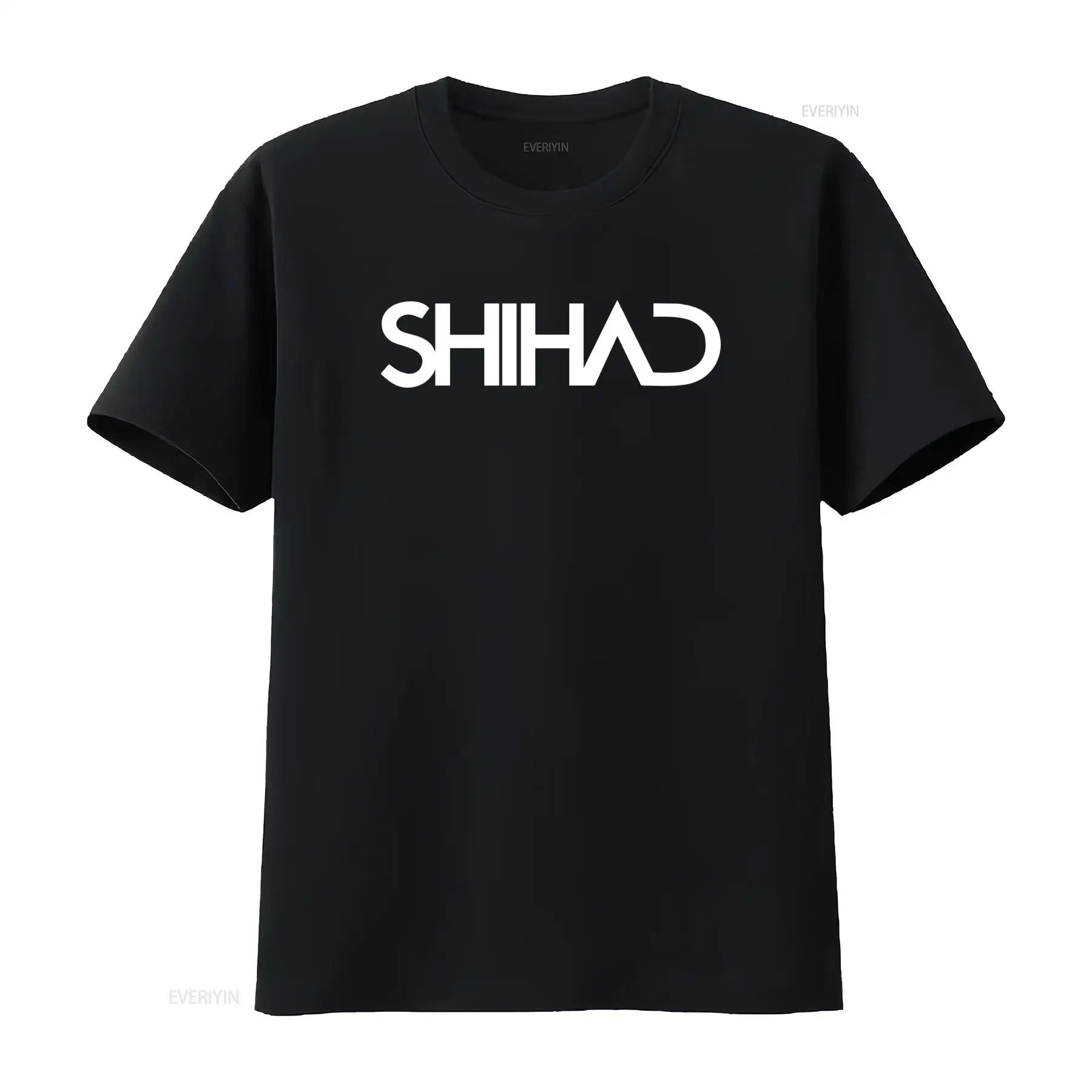 Mens Fashion Black Shirt - SHIHAD Yeni Modaya Uygun Tişört Tüm