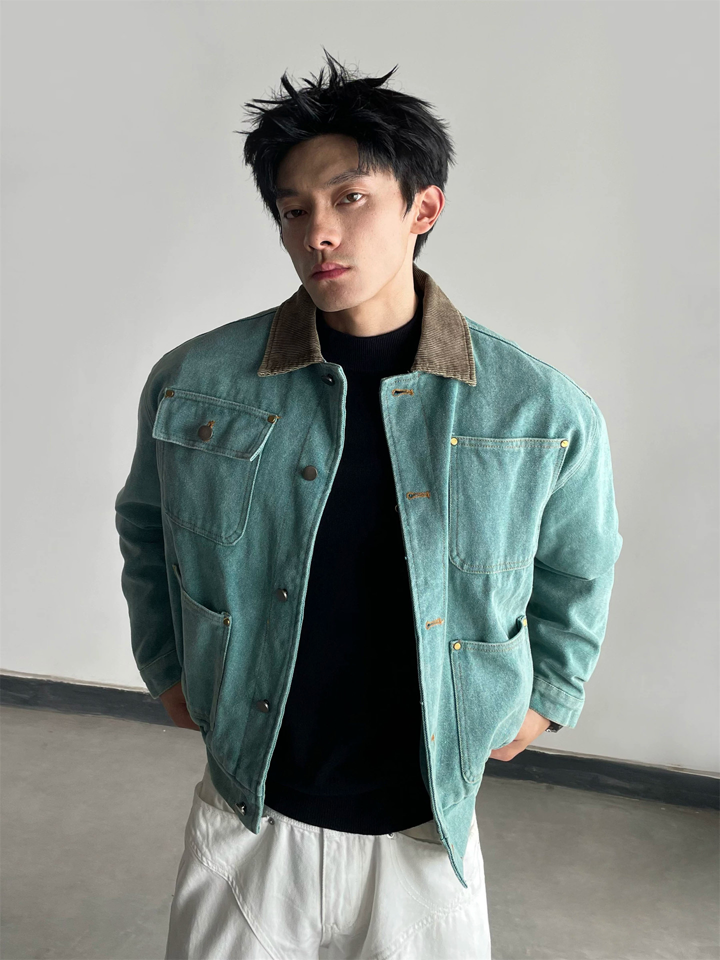 Mens Fashion Denim - 2026 Sonbahar Yeni Vintage Erkek Denim