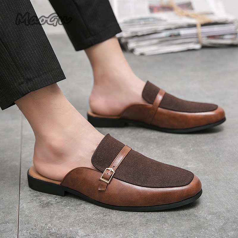 Suede Loafers Men - Erkek Pantuflas Suni Deri ve Süet
