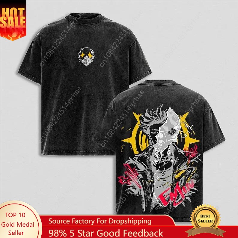 Graphic Tee Oversized - Gachiakuta Vintage Anime Yıkanmış Gömlek Anime