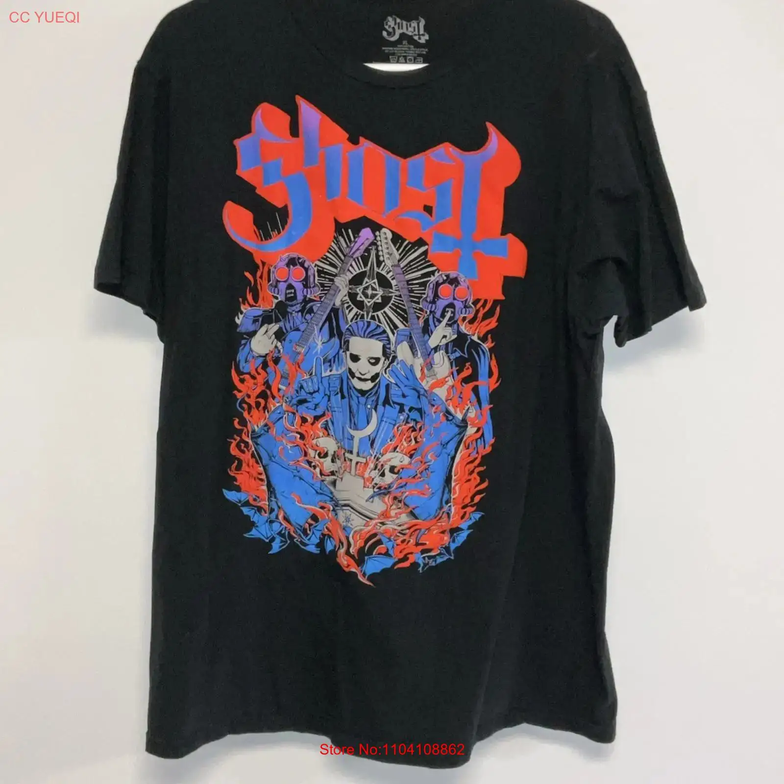 Mens Fashion Black Shirt - Ghost T Shirt Erkek Büyük Siyah