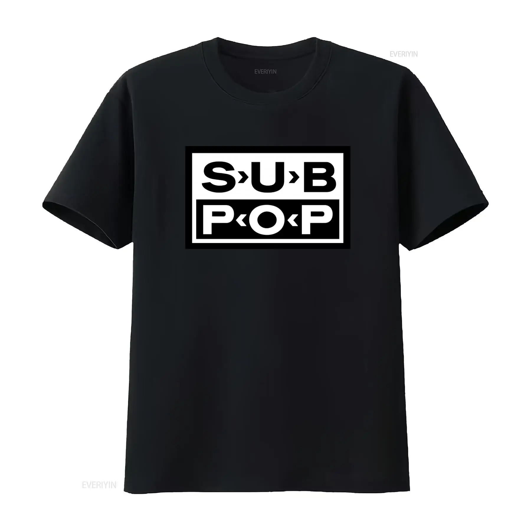 Sub Pop Logolu Tişört Siyah Be - Mens Fashion Black Shirt incelemesi ve fiyatı