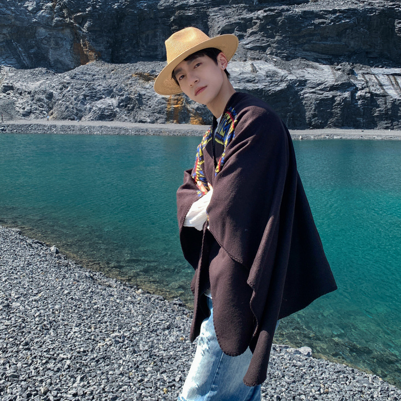 Erkek Pelerin Çöl Seyahati Etn - Mens Fashion Poncho incelemesi ve fiyatı