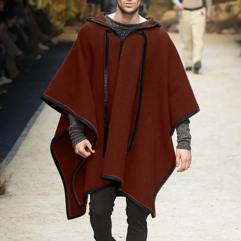 Moda Erkek Düzensiz Tarz Haval - Mens Fashion Poncho incelemesi ve fiyatı