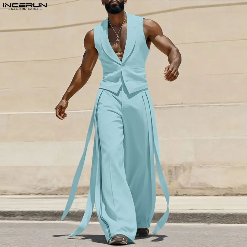 INCERUN Erkek Takımları Düz Re - Men'S Fashion For 2026 incelemesi ve fiyatı