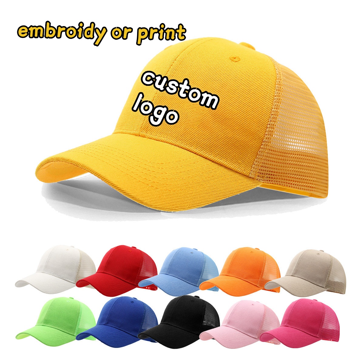 Özel Logo Baskılı Nakışlı Düz  - Trucker Hat Cap incelemesi ve fiyatı