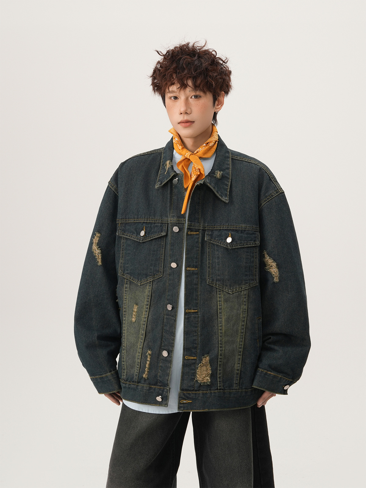 Amerikan High Street Yırtık Ko - Mens Fashion Denim incelemesi ve fiyatı