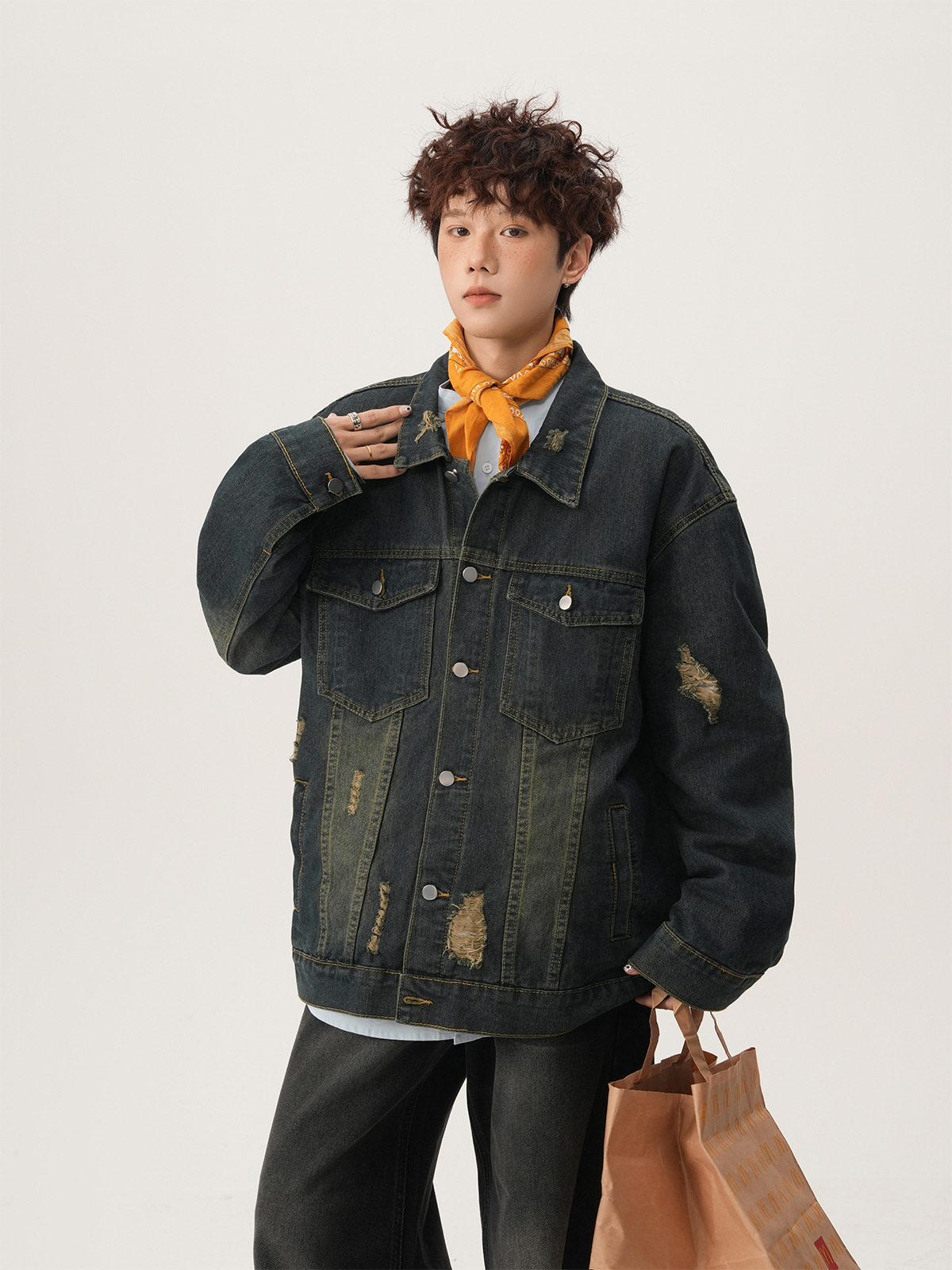 Amerikan High Street Yırtık Ko - Mens Fashion Denim incelemesi ve fiyatı