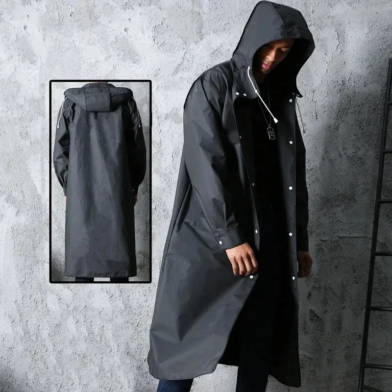 Siyah moda yetişkin su geçirme - Mens Fashion Poncho incelemesi ve fiyatı