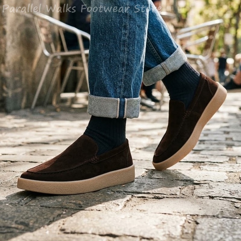 Erkek Süet Slip-On Loafer'lar  - Suede Loafers Men incelemesi ve fiyatı