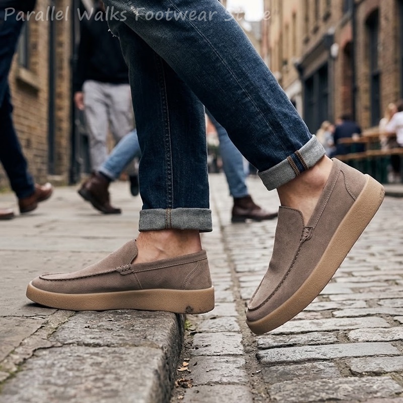 Erkek Süet Slip-On Loafer'lar  - Suede Loafers Men incelemesi ve fiyatı