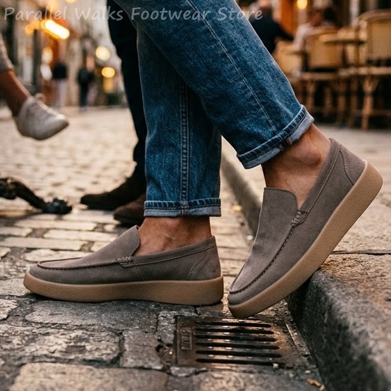 Erkek Süet Slip-On Loafer'lar  - Suede Loafers Men incelemesi ve fiyatı