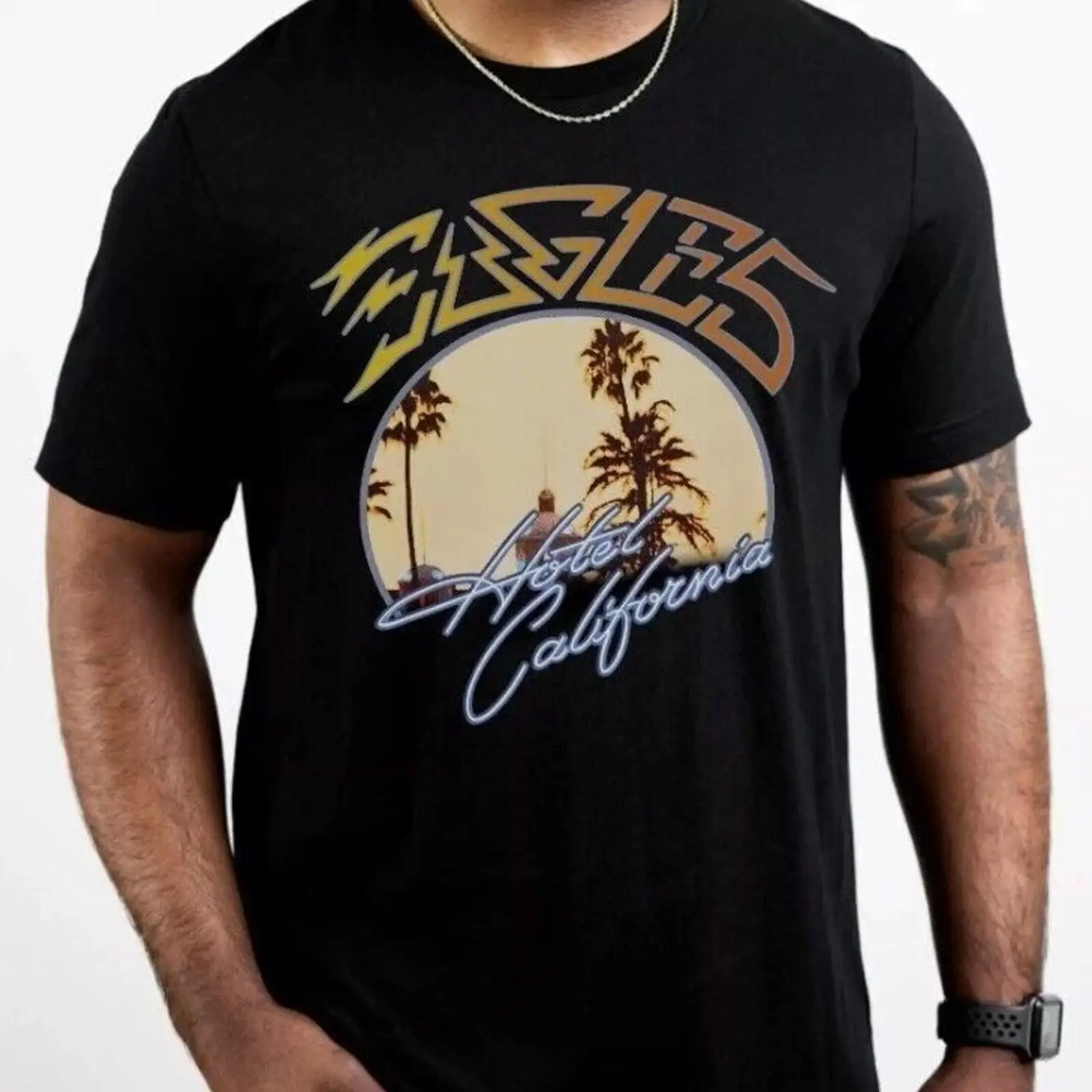 Sunset California Rock Tişört  - Mens Fashion Style Images incelemesi ve fiyatı
