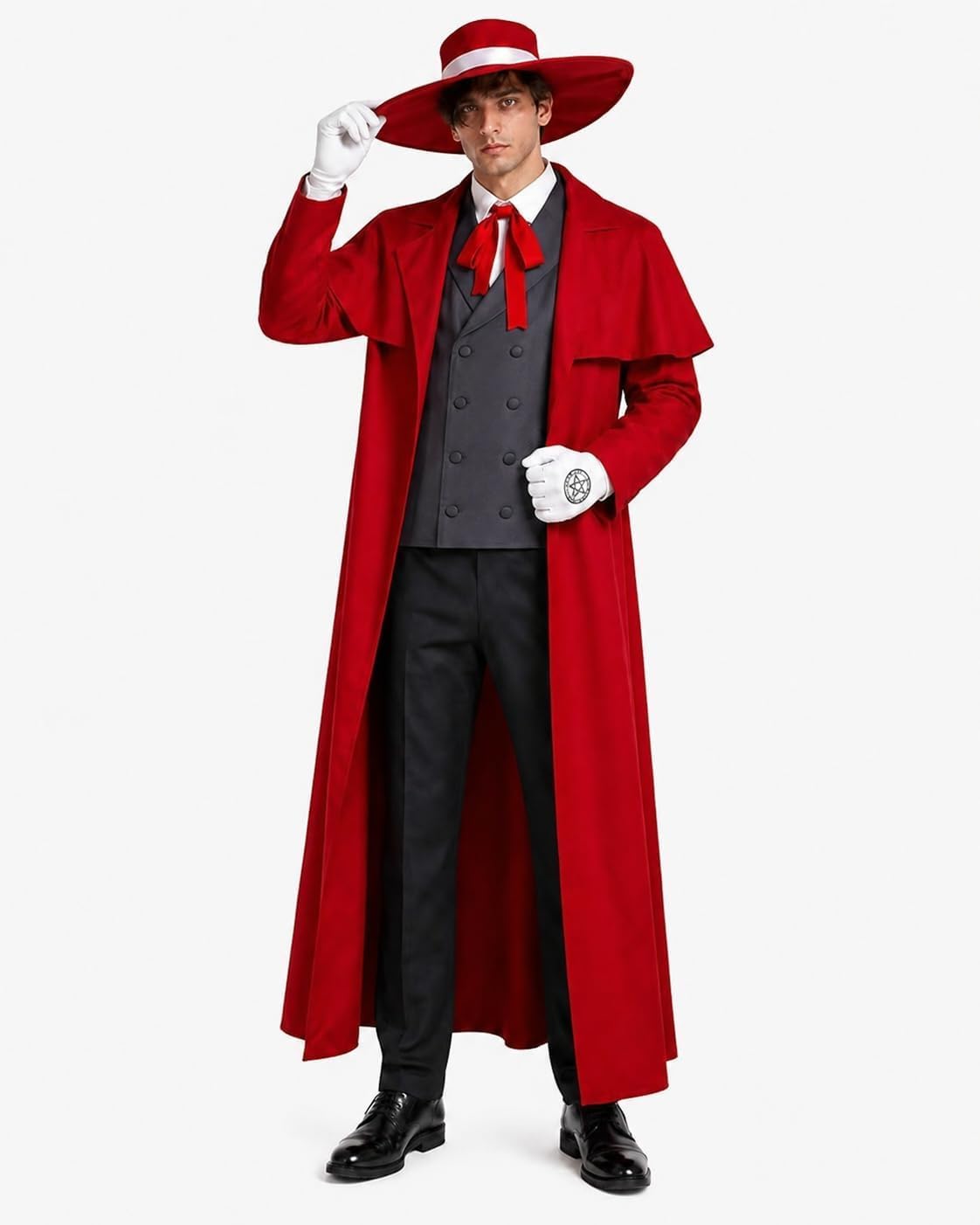 Anime Alucard Cosplay Kostümü  - Mens Fashion Vest incelemesi ve fiyatı