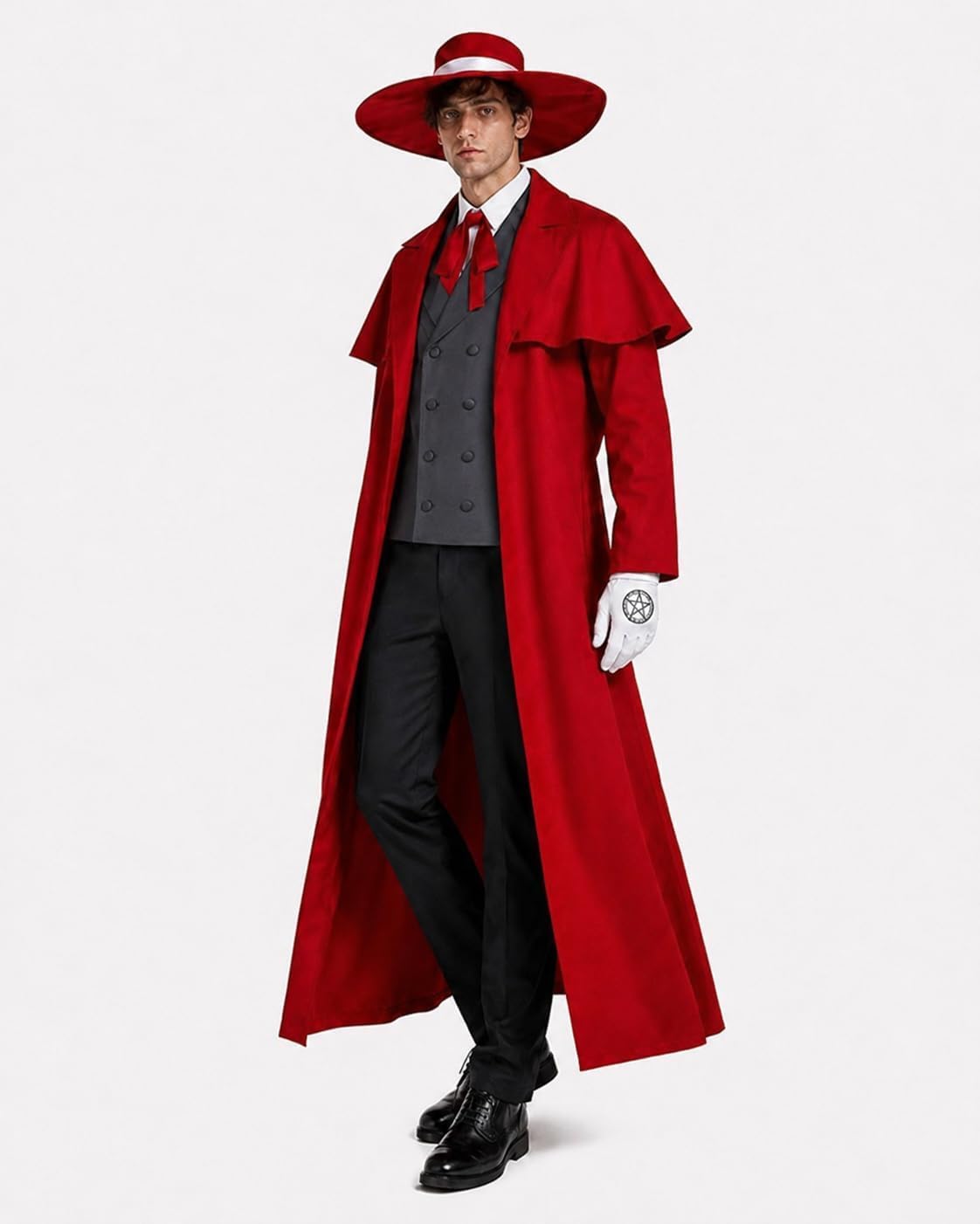 Anime Alucard Cosplay Kostümü  - Mens Fashion Vest incelemesi ve fiyatı