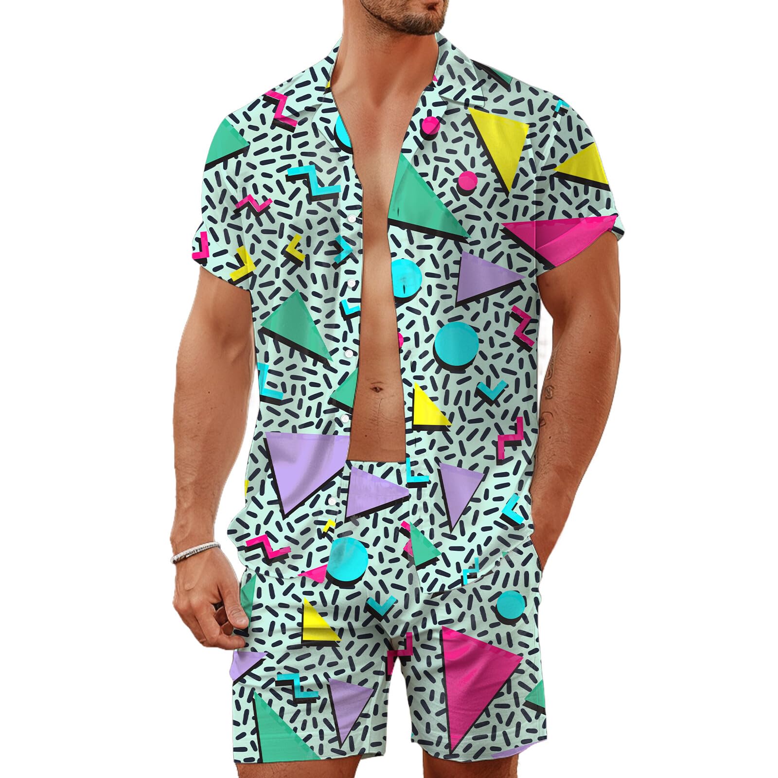 Yazlık Düzensiz Geometrik 3D B - Quality Men'S Fashion incelemesi ve fiyatı