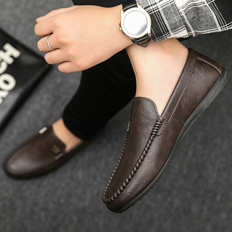 İngiliz Tarzı Erkek Deri Ayakk - Suede Loafers Men incelemesi ve fiyatı