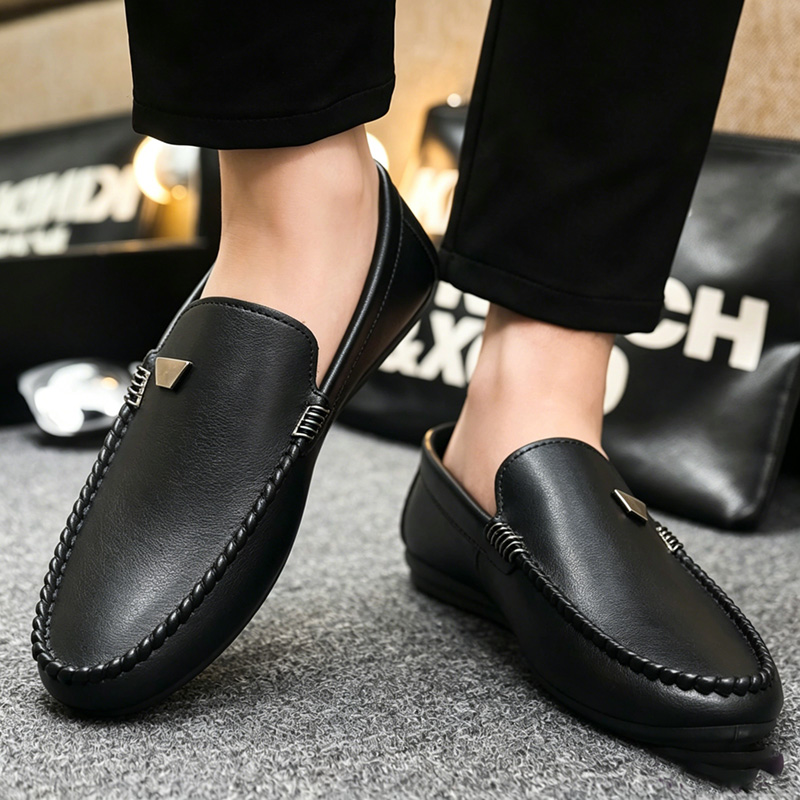 İngiliz Tarzı Erkek Deri Ayakk - Suede Loafers Men incelemesi ve fiyatı