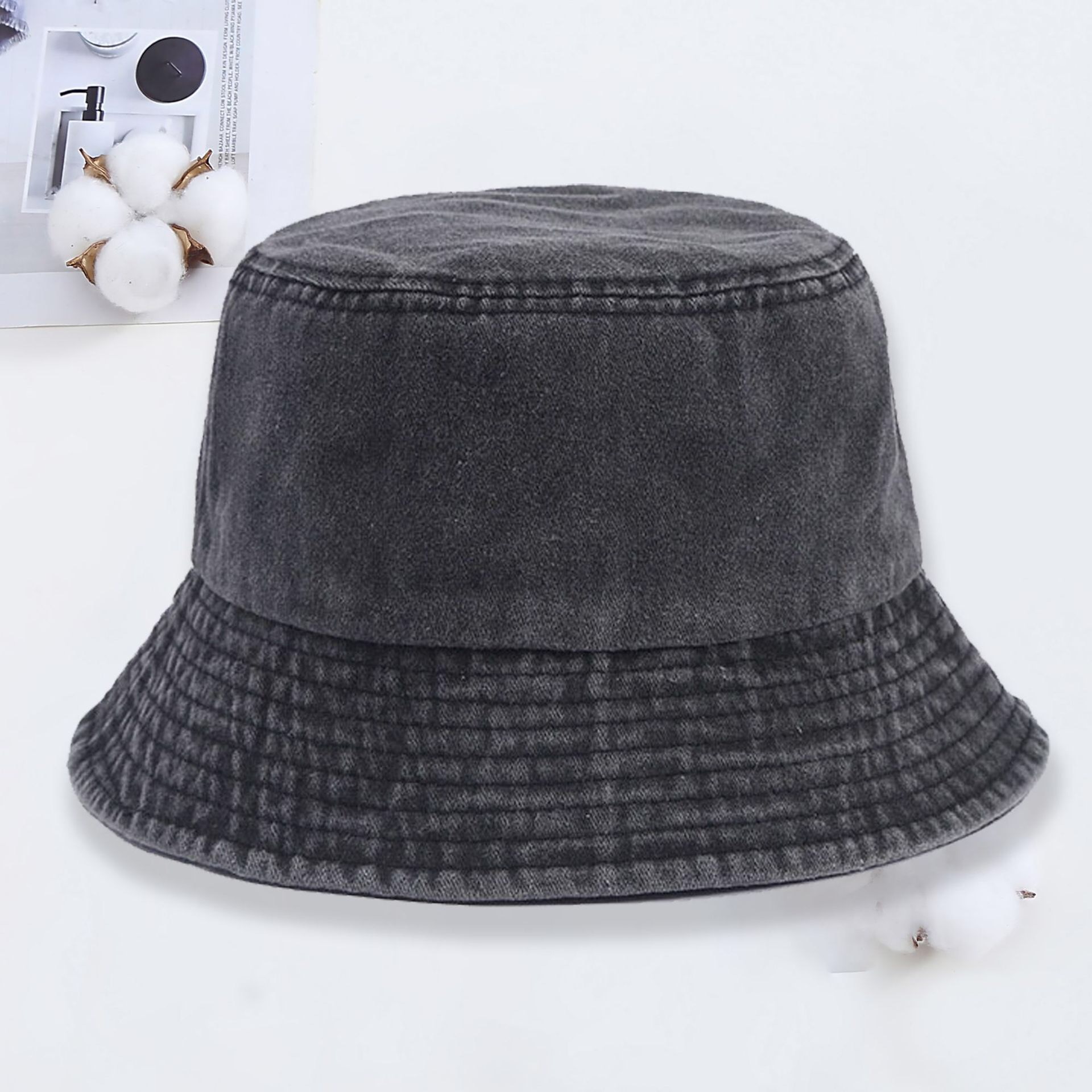 Özel logolu denim kova şapka,  - Mens Fashion Denim incelemesi ve fiyatı