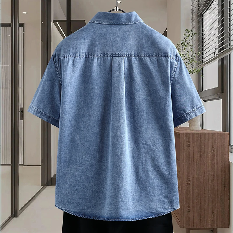 Erkek İnce Kot Gömlek Yeni Yaz - Mens Fashion Denim incelemesi ve fiyatı