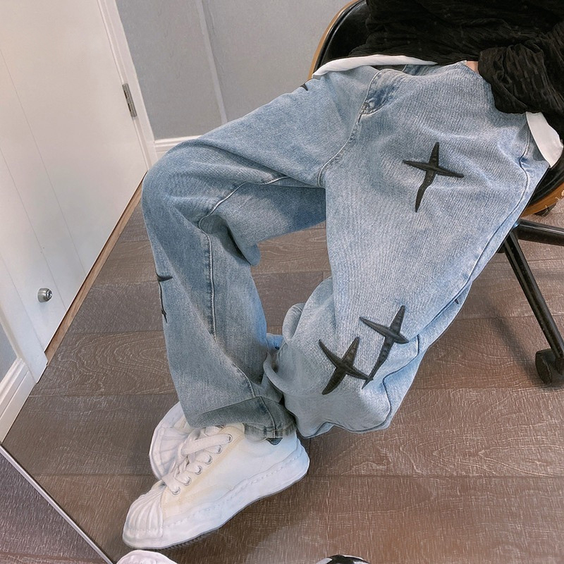 Baskılar Kot Erkekler 2023 Yen - Men'S Fashion With Baggy Jeans incelemesi ve fiyatı