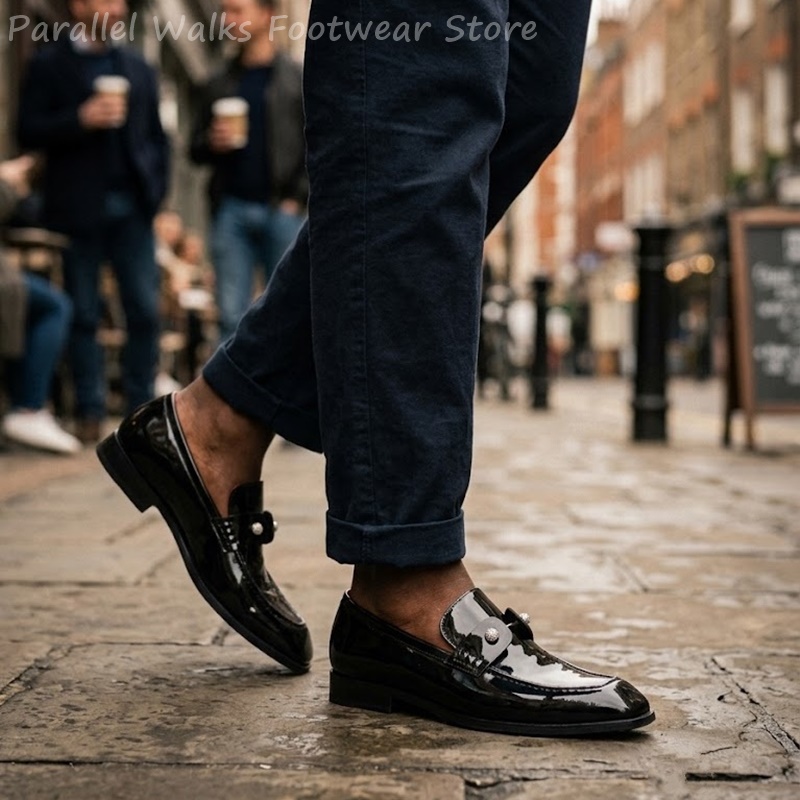 Erkek Siyah Rugan Görünümlü Sü - Suede Loafers Men incelemesi ve fiyatı