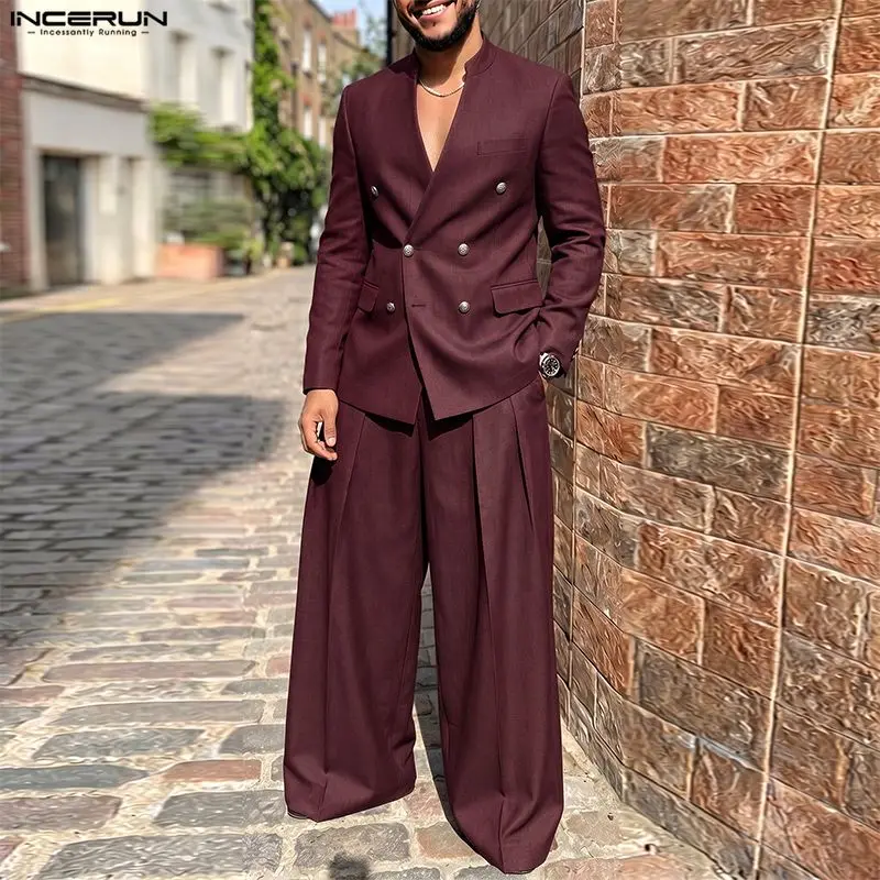 INCERUN Erkek Takımları Düz Re - Men Fashion Elegant incelemesi ve fiyatı