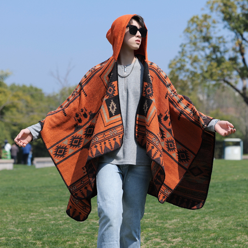 Erkek Panço Taklit Kaşmir Alpa - Mens Fashion Poncho incelemesi ve fiyatı