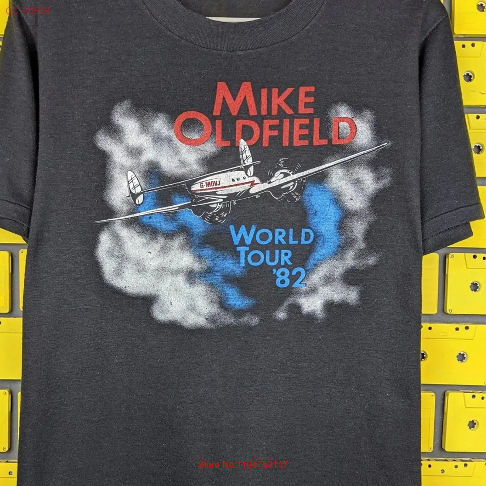 Mike Oldfield DÜNYA TURU siyah - Mens Fashion Black Shirt incelemesi ve fiyatı