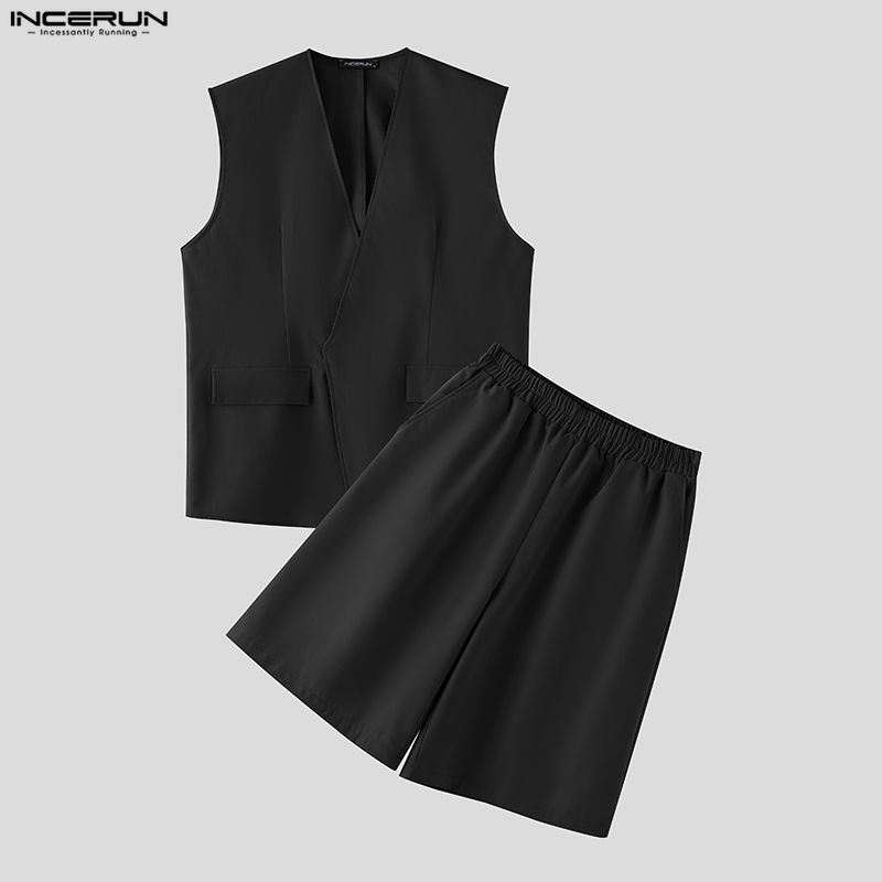 INCERUN Erkek Setleri Düz Renk - Men'S Fashion For 2026 incelemesi ve fiyatı