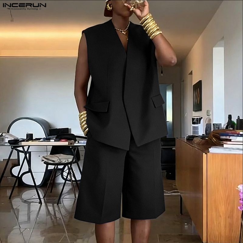 INCERUN Erkek Setleri Düz Renk - Men'S Fashion For 2026 incelemesi ve fiyatı