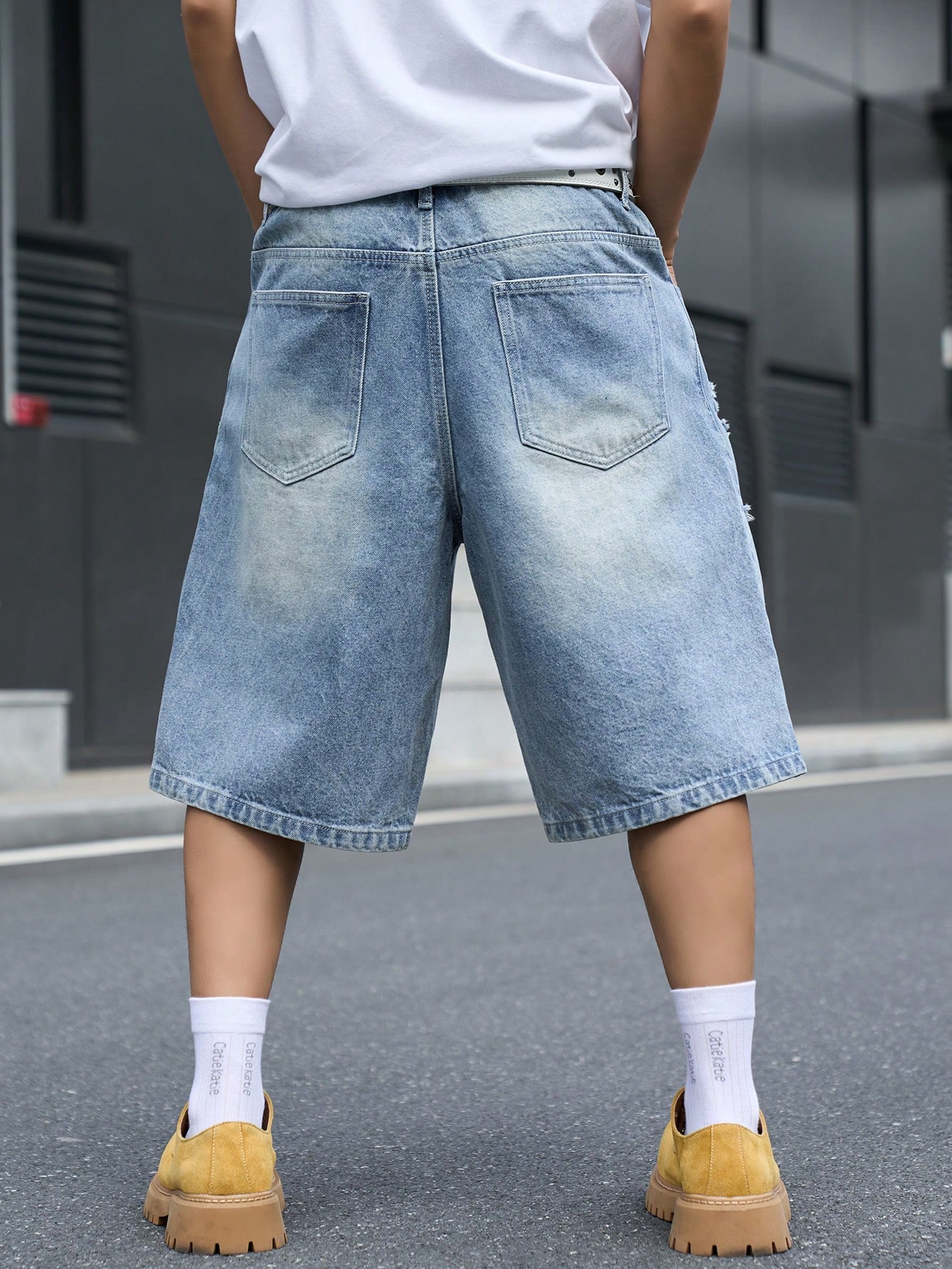 Erkek Bol Kesim Denim Bermuda  - Mens Fashion Denim incelemesi ve fiyatı